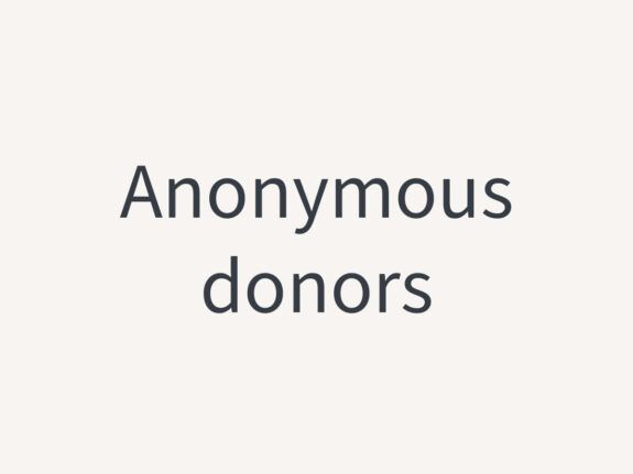 Anonymous donors