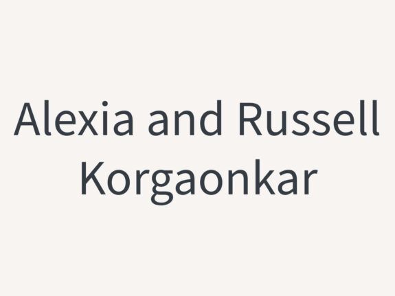 Alexia and Russell Korgaonkar